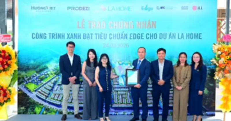 Khu đô thị LA Home đạt chứng nhận xanh EDGE, tiết kiệm năng lượng đến 30%