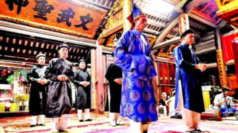 Lễ hội làng Vănội: Rước mã thờ và lửa thiêng cầu may năm mới