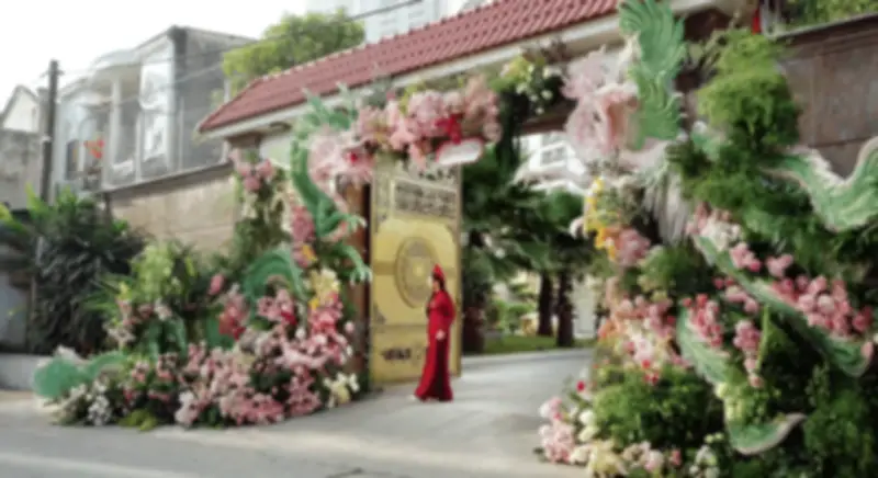 Lễ rước dâu tại nhà thờ tổ của ái nữ gia tộc gây sốt mạng xã hội