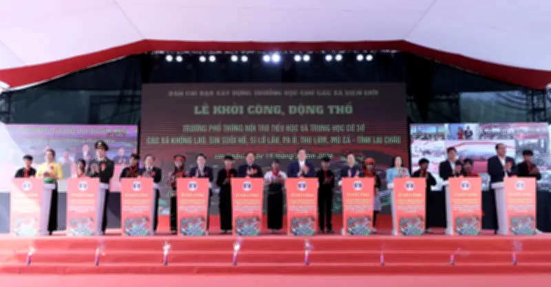 Lai Châu khởi công xây dựng 6 trường phổ thông nội trú mới