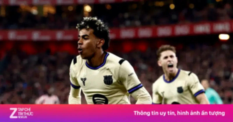 Lamine Yamal tỏa sáng, Barcelona giành chiến thắng quý giá tại San Mames