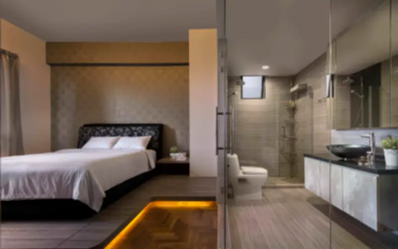 Lỗi thiết kế nhà vệ sinh trong phòng ngủ gây hại sức khỏe và tài lộc