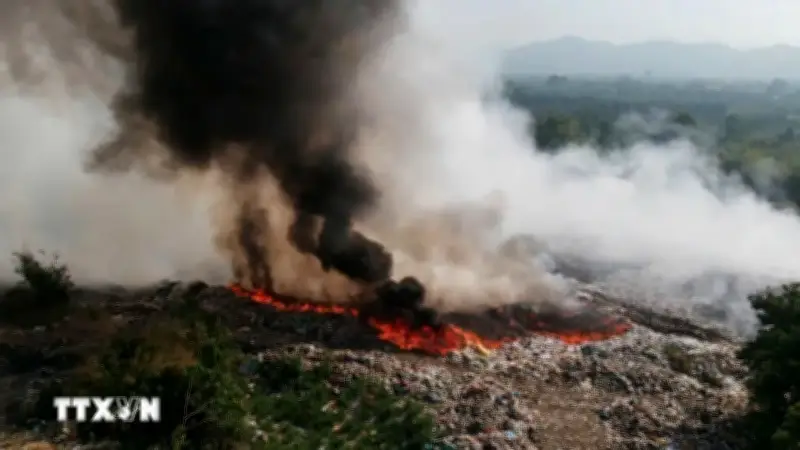 Lâm Đồng tăng cường phòng cháy, chữa cháy rừng và bãi rác trong mùa khô