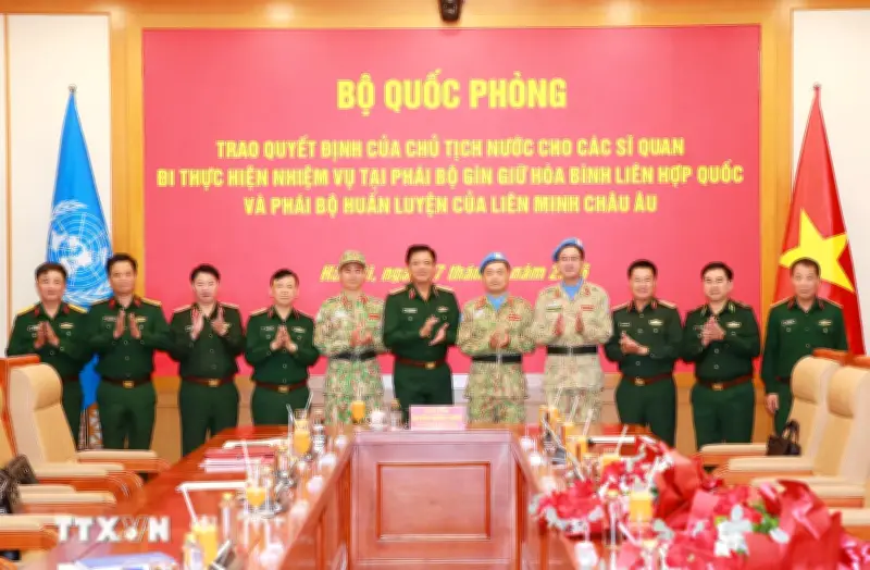 Lần đầu tiên Việt Nam có sĩ quan tác chiến quân sự hỗn hợp tại UNISFA