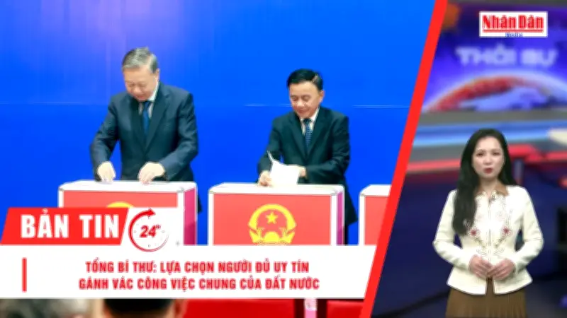 Lãnh đạo cấp cao thực hiện quyền bầu cử trong ngày hội toàn dân