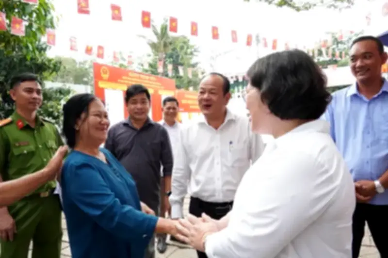 Lãnh đạo TP.HCM kiểm tra công tác chuẩn bị bầu cử tại nhiều điểm bỏ phiếu