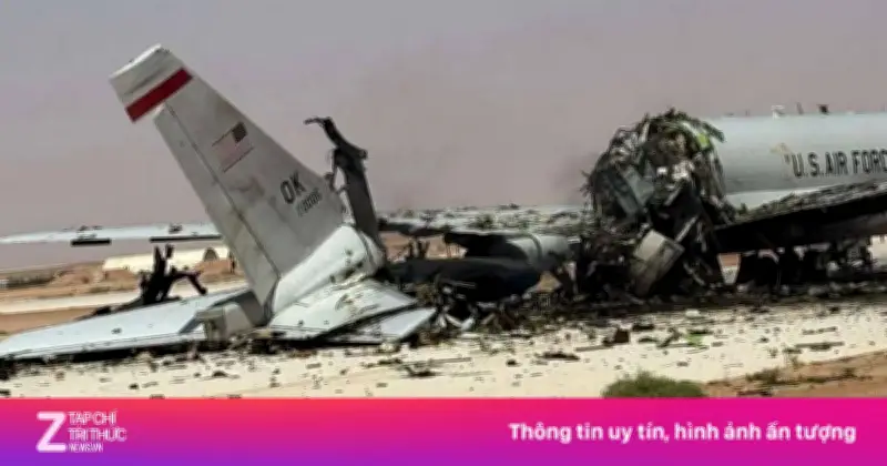 Mỹ chịu đòn giáng mạnh khi mất 'máy bay mắt thần' E-3 Sentry trước UAV Iran