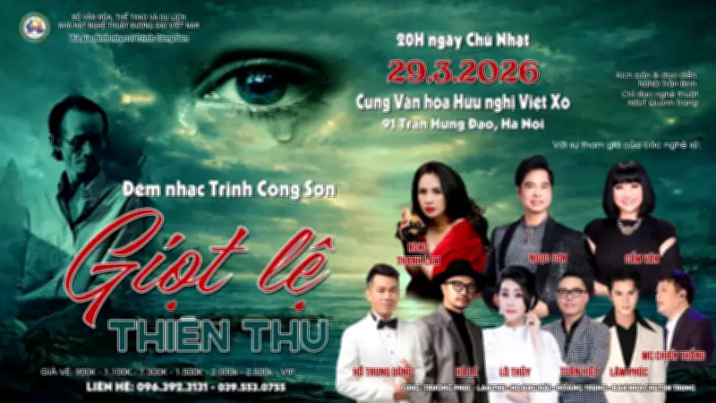 Đêm nhạc 'Giọt lệ Thiên thu' tưởng nhớ nhạc sĩ Trịnh Công Sơn sau 25 năm