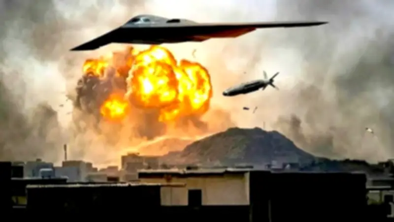 Mỹ Thả Bom Xuyên Phá Căn Cứ Tên Lửa Iran Gần Eo Biển Hormuz