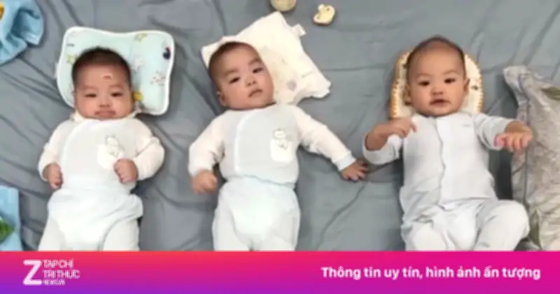 Mẹ và con gái cùng sinh con, cả nhà tất bật chăm 3 cháu nhỏ