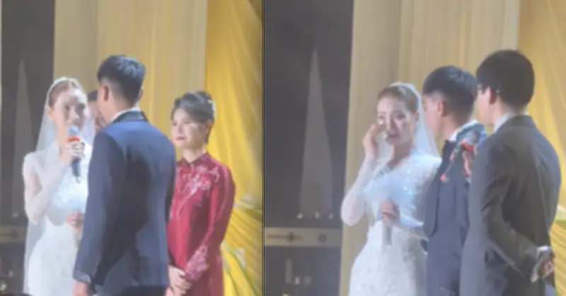 MC Huyền Trang Bật Khóc Như Mưa Khi Nhận Quà Của Chồng Trong Đám Cưới