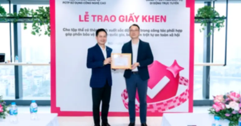 MoMo nhận giấy khen từ Cục A05 vì thành tích phối hợp chống tội phạm công nghệ cao
