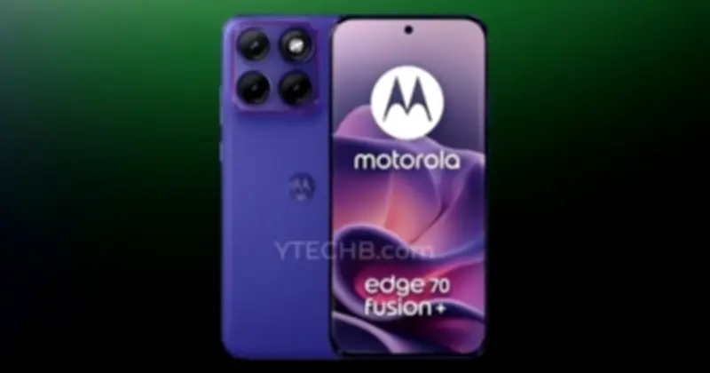 Motorola Edge 70 Fusion+ lộ diện: 3 camera 50MP, pin 7.000mAh, màn hình 144Hz sắp ra mắt