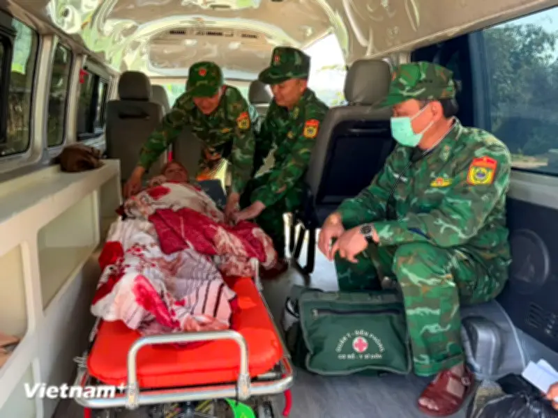 Đồn Biên Phòng Ga Ry Cấp Cứu Khẩn Sản Phụ Lào Nguy Kịch