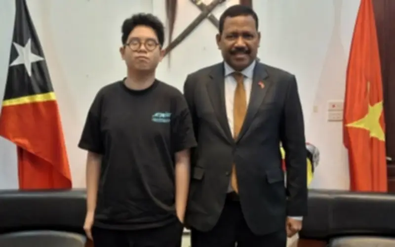 Nam sinh lớp 9 Việt Nam được Tổng thống Timor-Leste mời thăm và diễn thuyết