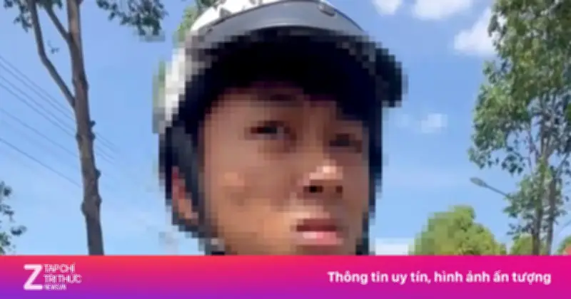 Nam thanh niên run rẩy sau khi đâm trúng ô tô tiền tỷ ở Đồng Nai