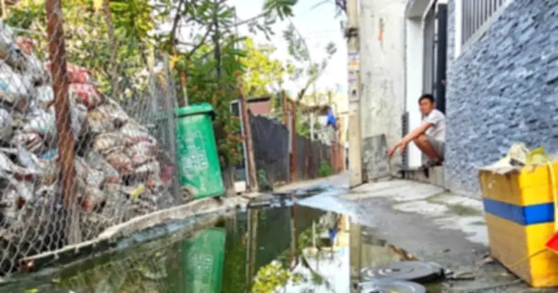 Nước thải tràn ngập hẻm 306/38 Vườn Lài: Hơn 10 hộ dân khốn khổ vì ô nhiễm kéo dài