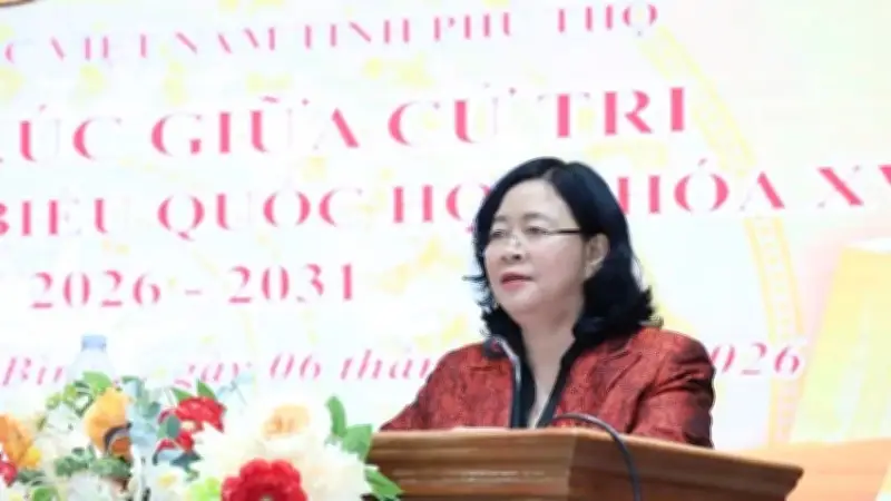 Ứng Cử Đại Biểu Quốc Hội Khóa XVI Tại Phú Thọ: Bà Bùi Thị Minh Hoài Trình Bày Chương Trình Hành Động