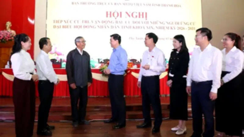 Ứng Cử Viên HĐND Tỉnh Thanh Hóa Tiếp Xúc Cử Tri Đơn Vị Bầu Cử Số 12