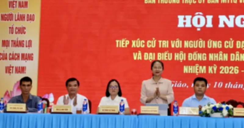 Ứng cử viên Quốc hội và HĐND TP.HCM tiếp xúc cử tri tại xã Phú Giáo