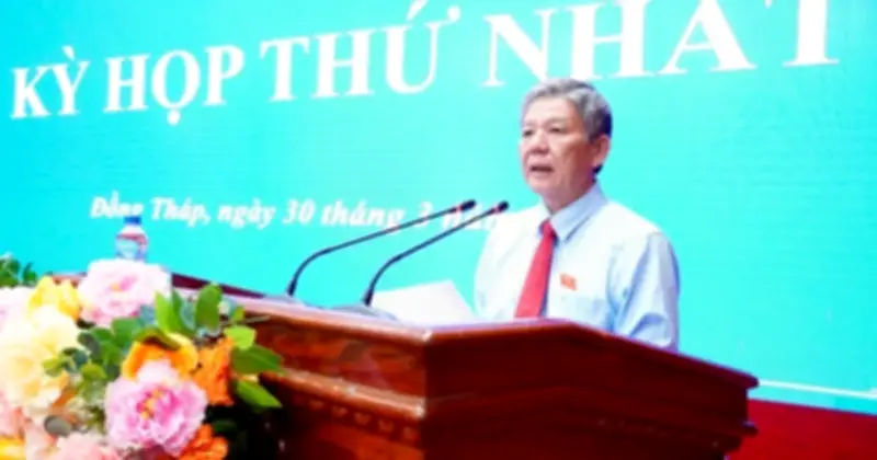 Ông Ngô Chí Cường Được Bầu Làm Chủ Tịch HĐND Tỉnh Đồng Tháp Nhiệm Kỳ Mới