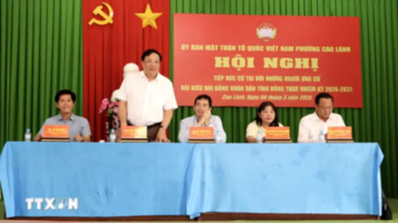 Đồng Tháp tăng cường bảo vệ an ninh các khu vực bầu cử từ sớm, từ xa