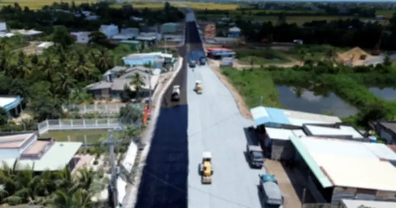 Đồng Tháp đẩy nhanh tiến độ thi công đường tỉnh 864, hướng tới hoàn thành sớm hơn kế hoạch
