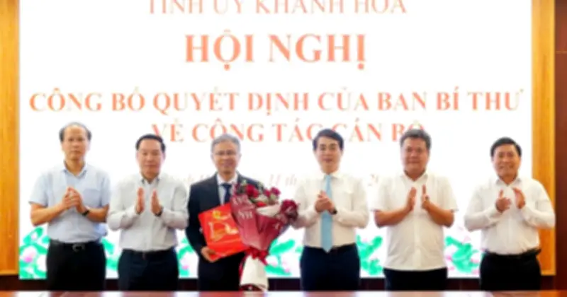 Ông Trần Hòa Nam Chính Thức Tham Gia Ban Thường Vụ Tỉnh Ủy Khánh Hòa Nhiệm Kỳ 2025 - 2030