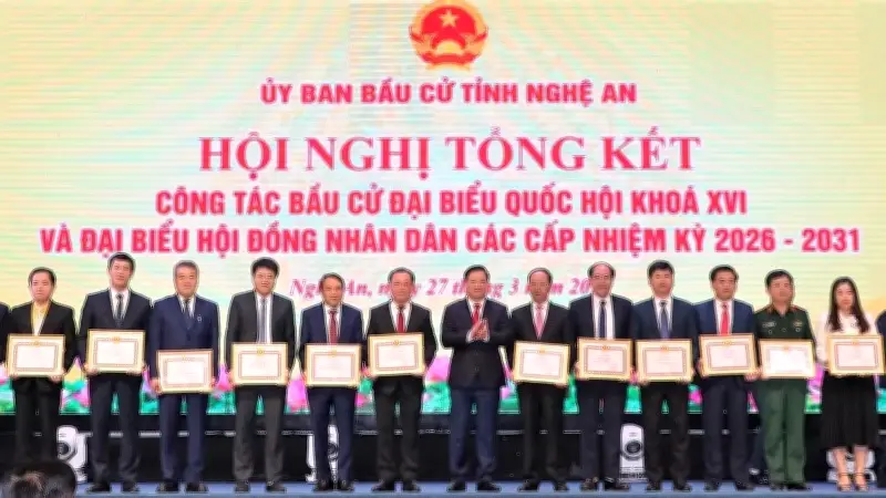 Nghệ An: Bầu cử thành công với tỷ lệ cử tri tham gia cao kỷ lục 99,86%