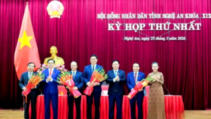 Nghệ An công bố kết quả bầu cử HĐND khóa XIX và bầu nhân sự chủ chốt