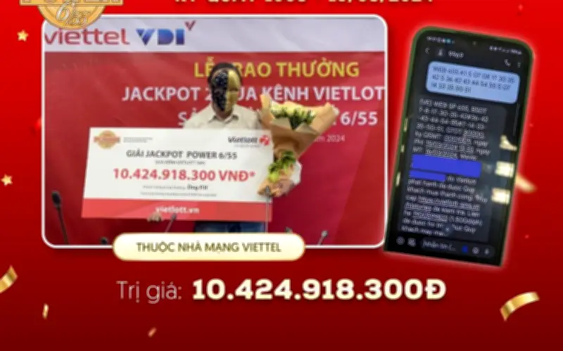 Người chơi trúng 5 giải đặc biệt Vietlott cùng lúc, tạo kỷ lục mới