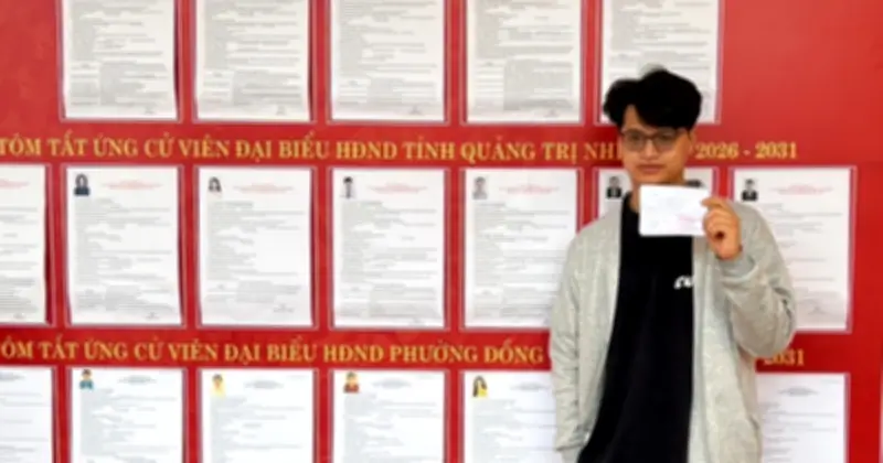 Người dân Quảng Trị hào hứng tham gia bầu cử Quốc hội khóa XVI và HĐND tỉnh