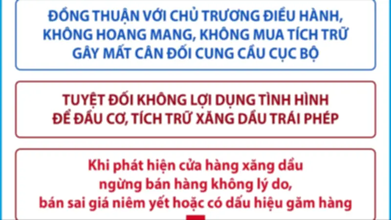 Người dân và doanh nghiệp không tích trữ xăng dầu, đảm bảo nguồn cung ổn định