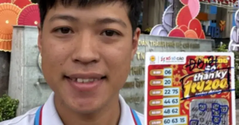 Người đàn ông 52 tuổi trúng độc đắc 1,2 tỷ đồng từ vé số cào tại TP.HCM