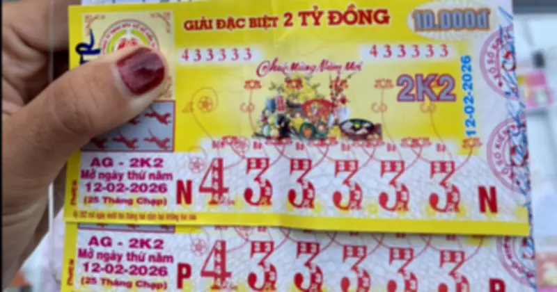 Người đàn ông An Giang trúng 6 triệu đồng với vé số dãy 33333 độc lạ