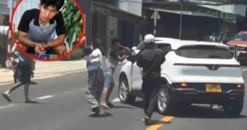 Người đàn ông chặn taxi, dùng gậy đập phá điên cuồng ở Lâm Đồng