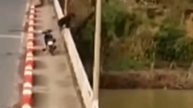 Người đàn ông nhảy cầu Sêrêpốk mất tích, lực lượng chức năng đang tìm kiếm