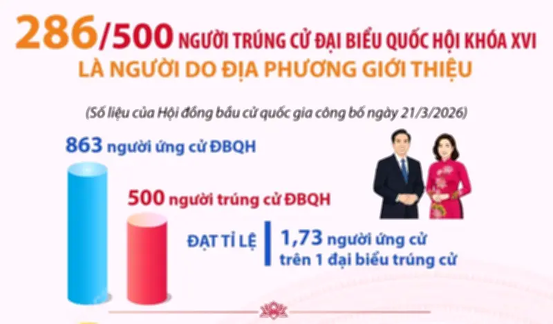 Người trúng cử đại biểu Quốc hội là người do địa phương giới thiệu