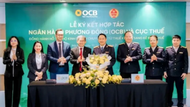 Ngành Thuế và OCB hợp tác thúc đẩy kê khai thuế điện tử, hỗ trợ hộ kinh doanh chuyển đổi