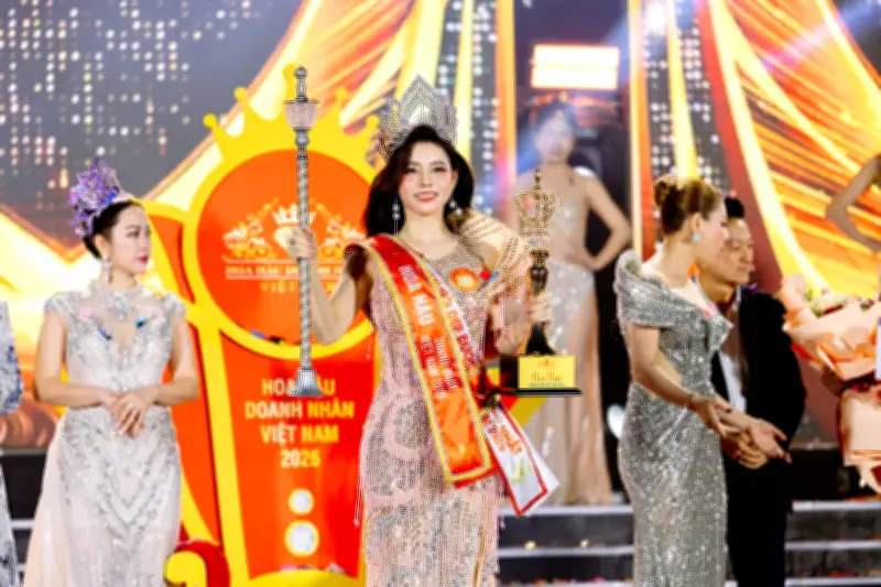 Nguyễn Hoàng Vân Lập Lập Hattrick Tại Chung Kết Hoa Hậu Doanh Nhân Việt Nam 2026