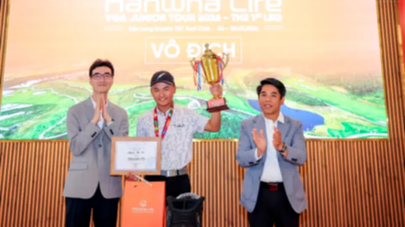 Nguyễn Văn Hòa Vô Địch Chặng Mở Màn VGA Junior Tour 2026 Với Phong Độ Ấn Tượng