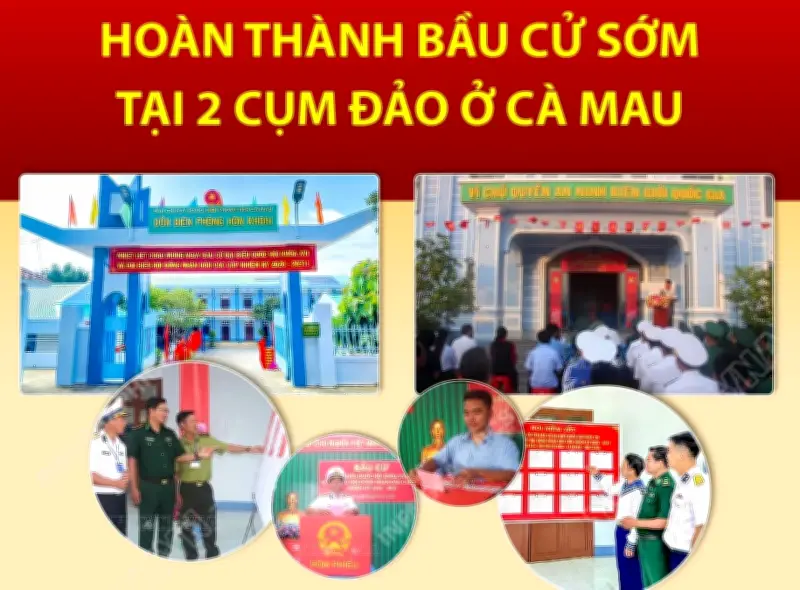 Ngày 13/3/2026: Hoàn thành bầu cử sớm tại 2 cụm đảo ở Cà Mau