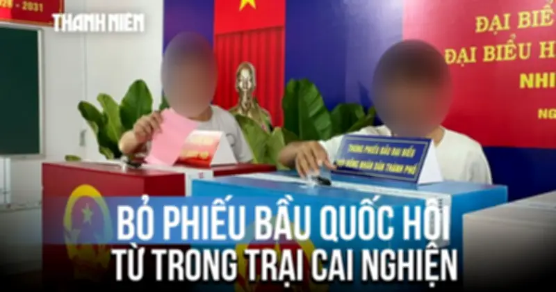 Ngày bầu cử đặc biệt của cử tri tại Cơ sở cai nghiện số 1 TP.HCM