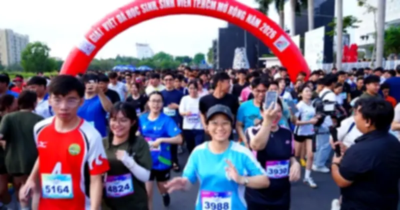 Ngày hội Sức trẻ sinh viên TP.HCM khai mạc với giải chạy thu hút hàng ngàn người