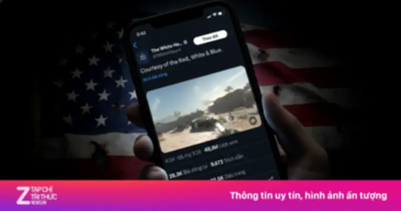 Nhà Trắng Gây Phẫn Nộ Với Video Chiến Dịch Iran Dùng Hiệu Ứng Game Call of Duty