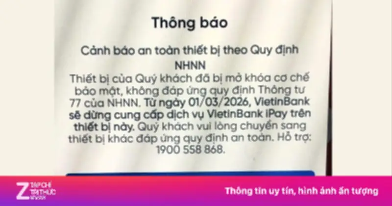 Nhiều người dùng bất ngờ bị khóa giao dịch trên ứng dụng ngân hàng từ đầu tháng 3