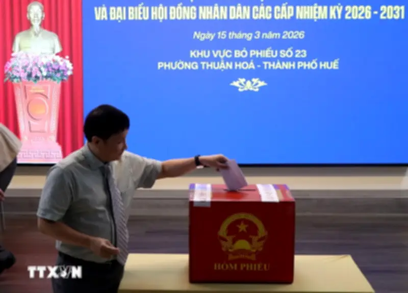 Những Lá Phiếu Đặc Biệt Từ Các Điểm Bầu Cử Tại Huế Trong Ngày Bầu Cử