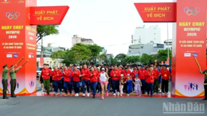 Đà Nẵng Sôi Động Với Ngày Chạy Olympic 2026, Hàng Chục Ngàn Người Tham Gia