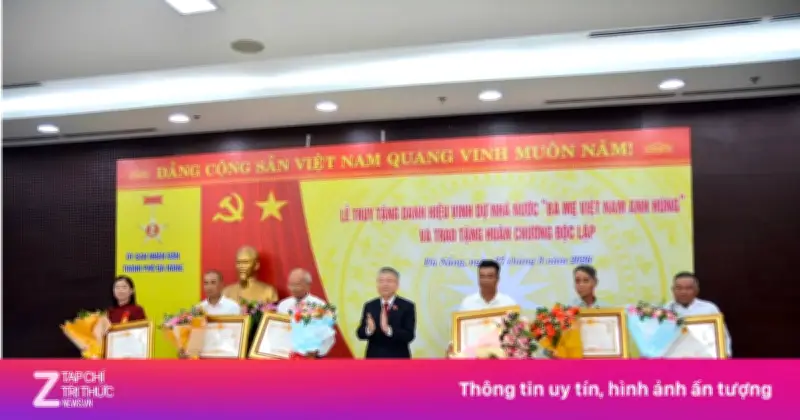 Đà Nẵng trang trọng truy tặng danh hiệu Bà mẹ Việt Nam Anh hùng cho 12 mẹ liệt sĩ