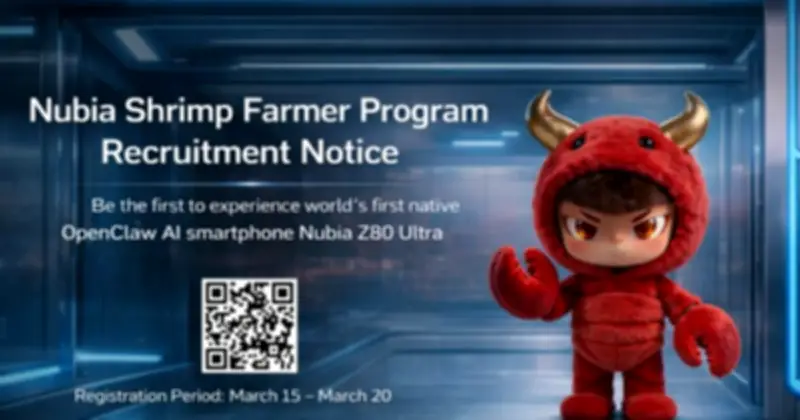 nubia thử nghiệm AI OpenClaw tích hợp sâu vào hệ điều hành trên Z80 Ultra